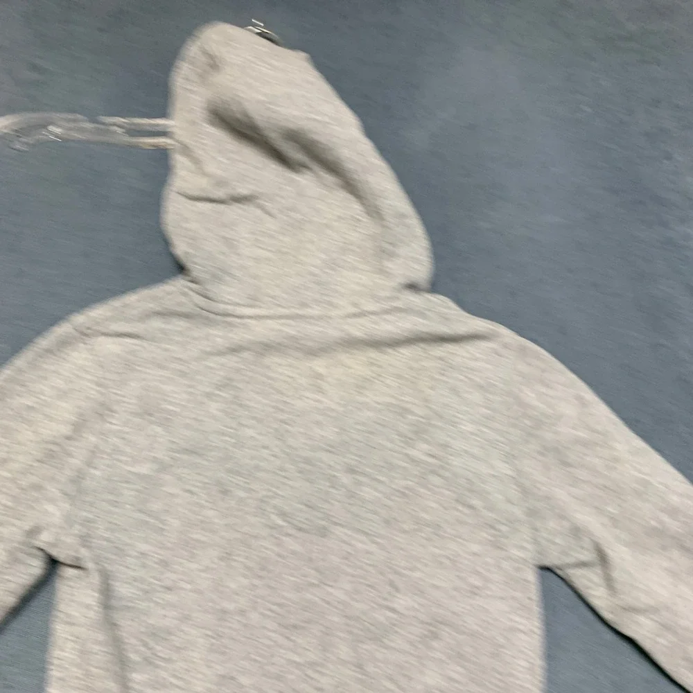 Nike Hoodie Kids Small Gray Swoosh Logo Kangaroo‎ Pocket Long Sleeve Pullover